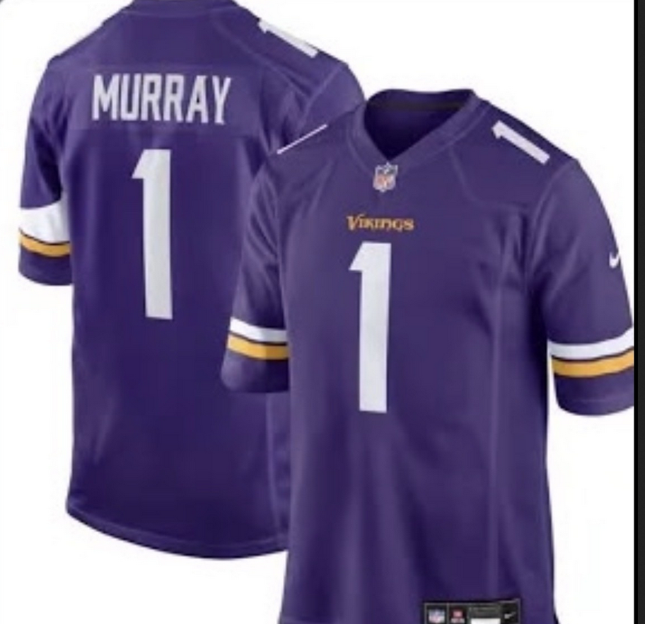 Men Minnesota Vikings #1 Murray purple 2026 Nike NFL jersey 032